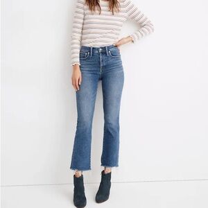 Madewell 30P Cali Demi Boot Cropped Jeans